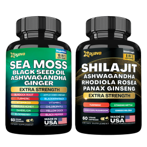 Dynamic Vitality Boost Duo: Sea Moss & Shilajit